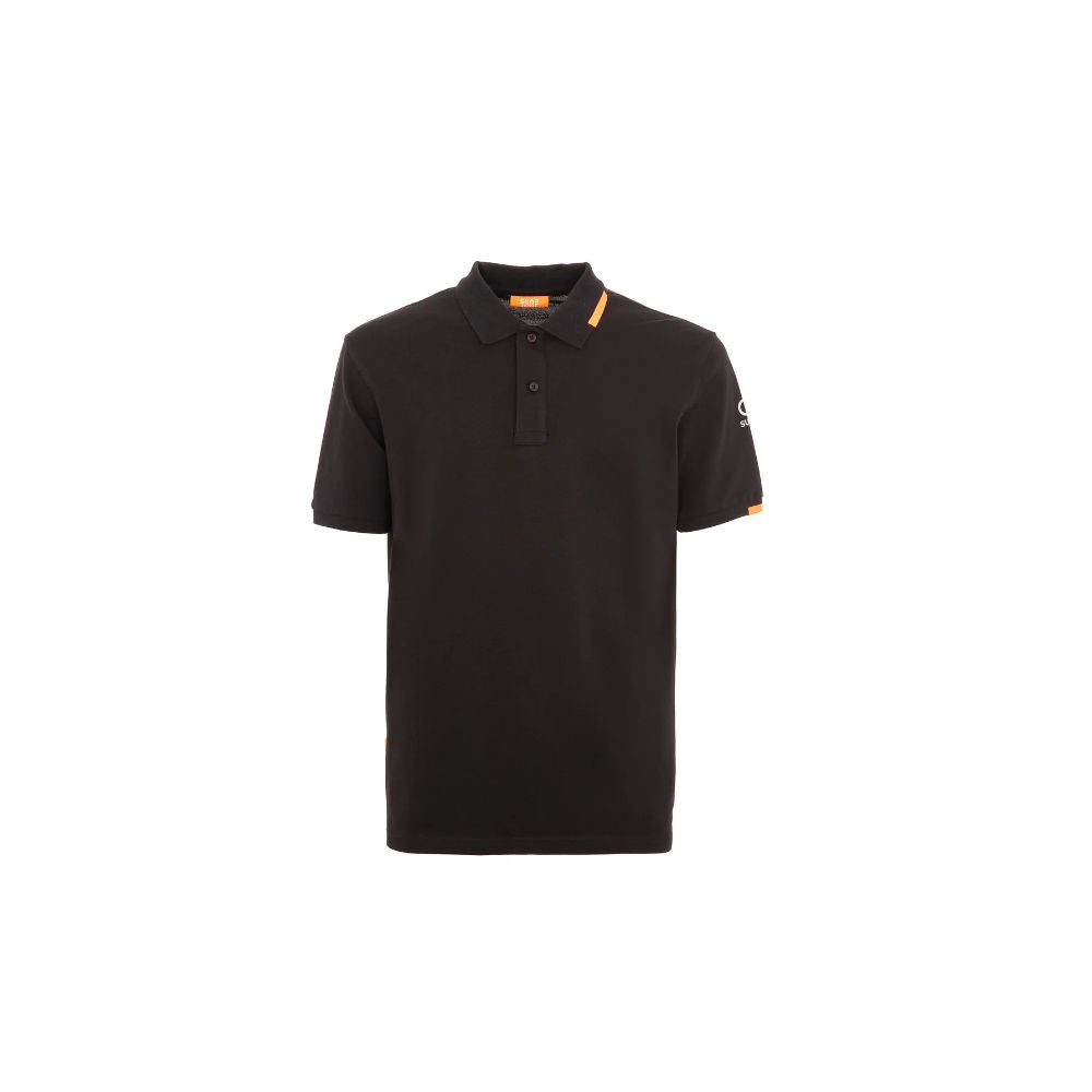 Schwarzes Poloshirt aus Baumwolle von Suns