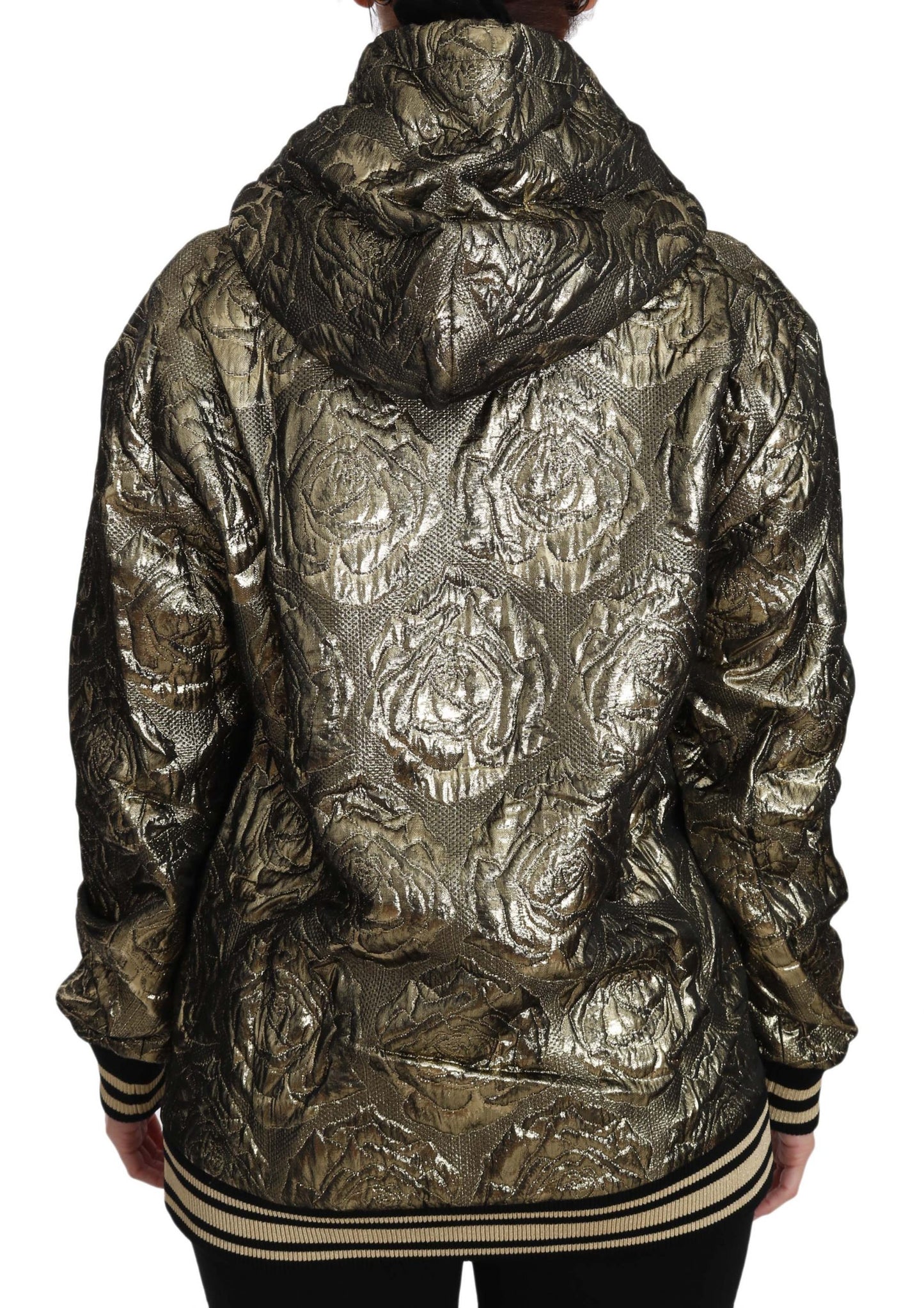 Dolce &amp; Gabbana – „Im The Queen“-Sweatshirt mit Jaquard-Print in Gold