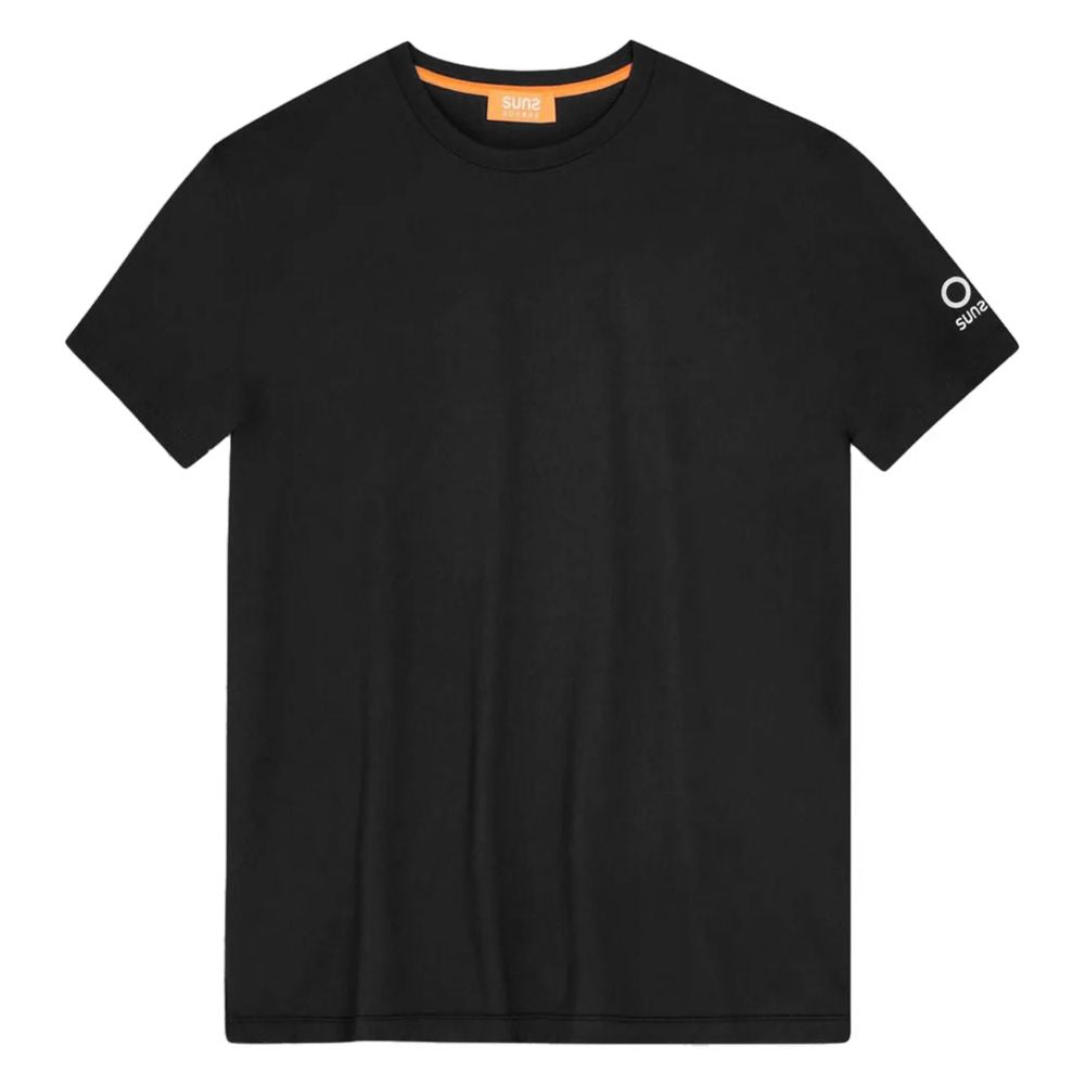 Schwarzes Nylon-T-Shirt von Suns