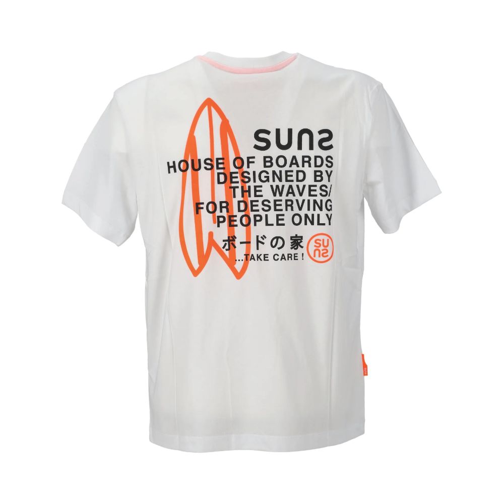 Weißes Baumwoll-T-Shirt von Suns