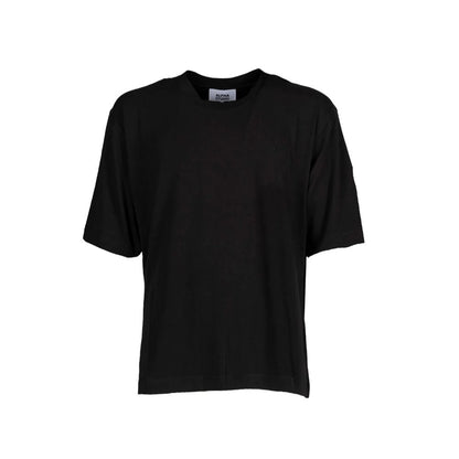 Schwarzes Baumwoll-T-Shirt von Alpha Studio