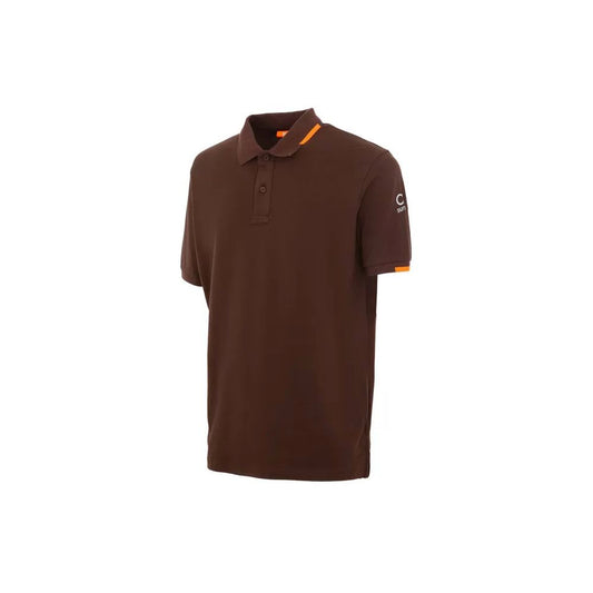 Suns – Braunes Poloshirt aus Baumwolle