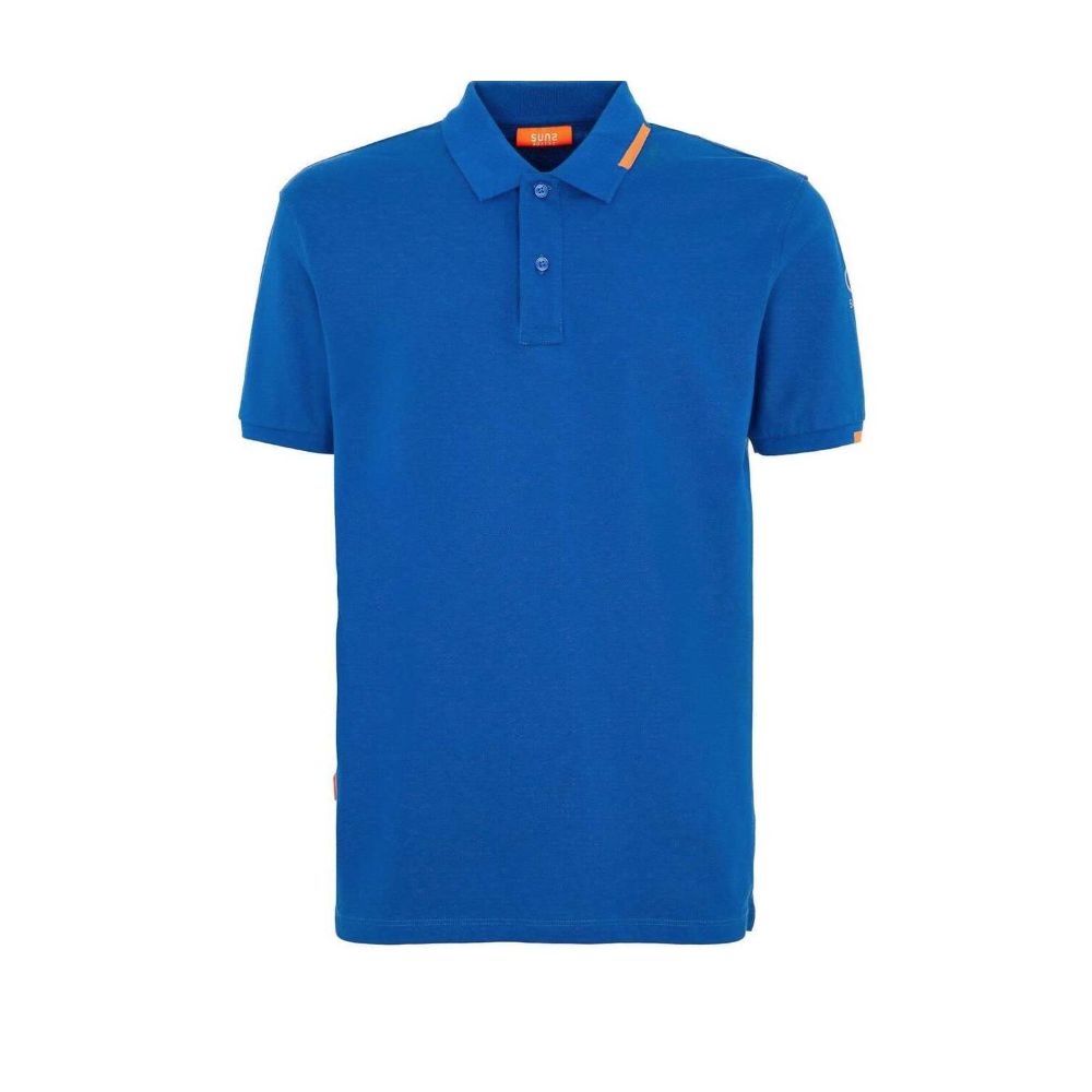 Suns – Blaues Poloshirt aus Baumwolle