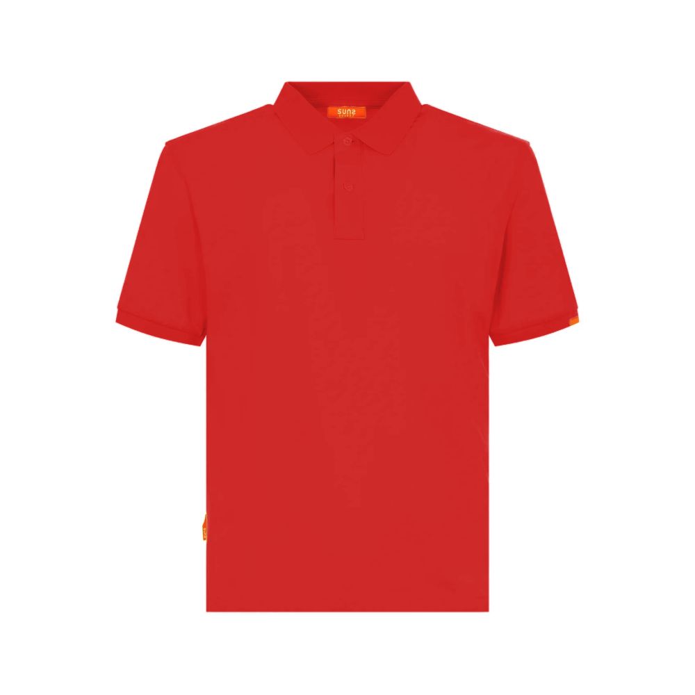 Rotes Baumwoll-Poloshirt von Suns