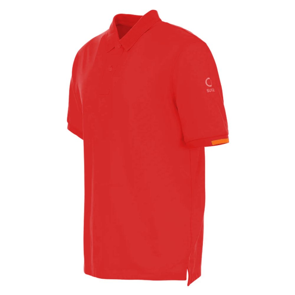 Rotes Baumwoll-Poloshirt von Suns