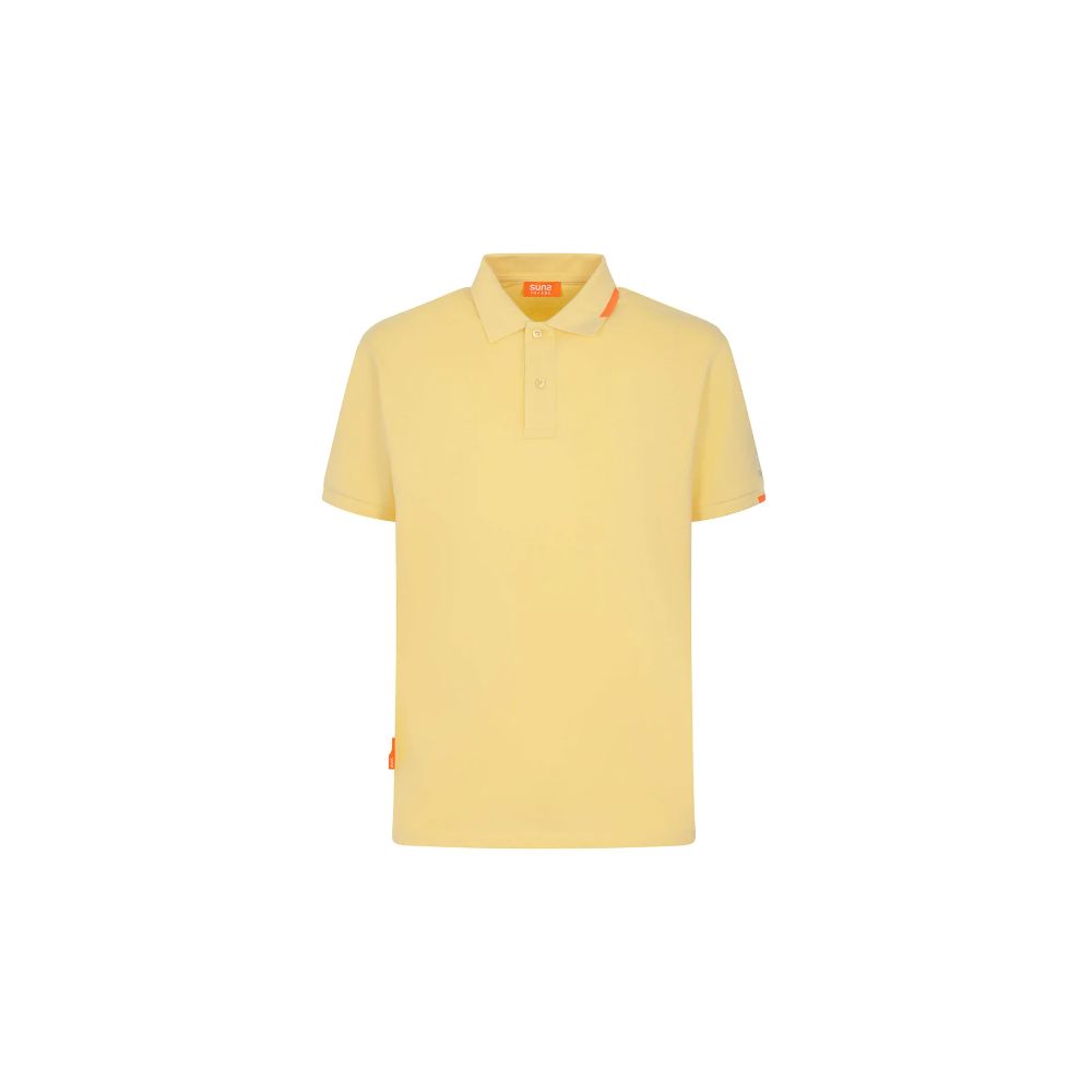 Suns – Gelbes Poloshirt aus Baumwolle