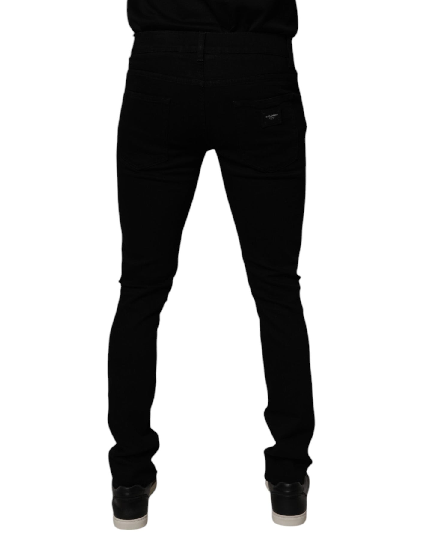 Dolce &amp; Gabbana Schwarze Skinny-Jeans aus Baumwollstretch für Herren