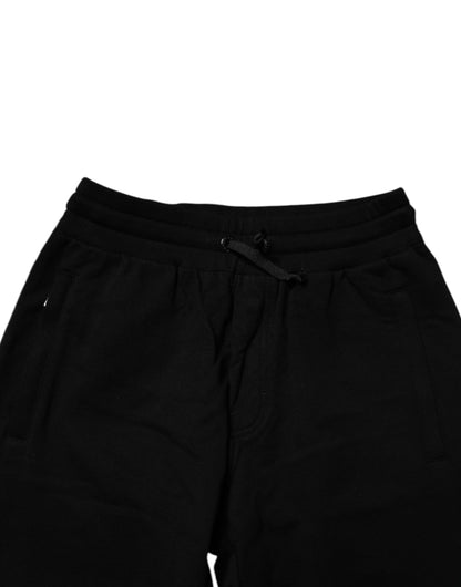 Dolce &amp; Gabbana – Schwarze Jogginghose aus Baumwolle
