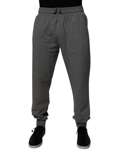 Dolce &amp; Gabbana Graue Jogginghose aus Baumwolle mit Logo für Herren
