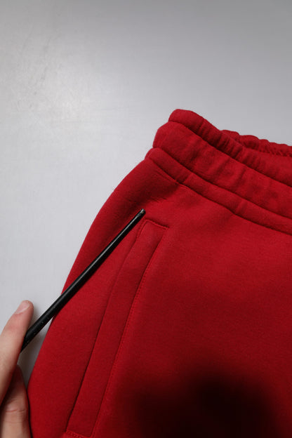 Dolce & Gabbana Red DG Logo Cotton Jogger Men Sweatpants Pants