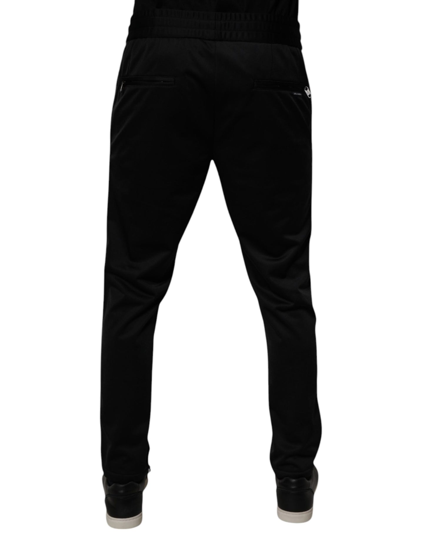 Dolce &amp; Gabbana Schwarze Polyester-Jogginghose für Herren