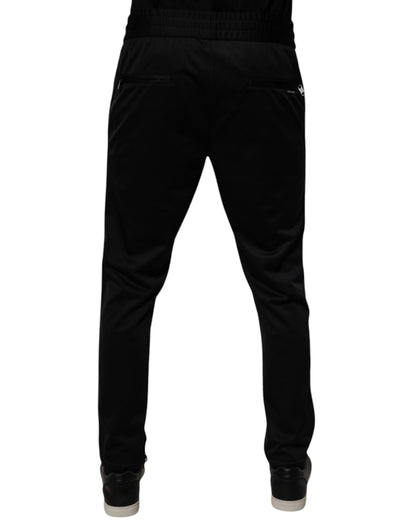 Dolce &amp; Gabbana Schwarze Polyester-Jogginghose für Herren