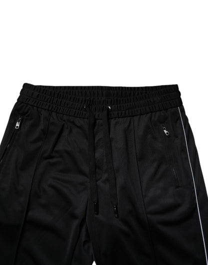 Dolce &amp; Gabbana Schwarze Polyester-Jogginghose für Herren