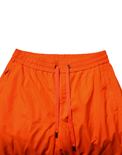 Dolce &amp; Gabbana Orange Polyester Herren Jogger Jogginghose