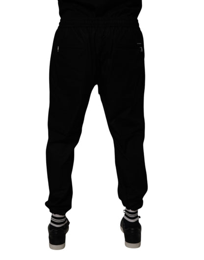 Dolce &amp; Gabbana Schwarze Jogginghose aus Baumwolle für Herren