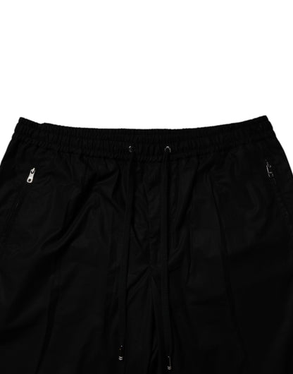 Dolce &amp; Gabbana Schwarze Jogginghose aus Baumwolle für Herren