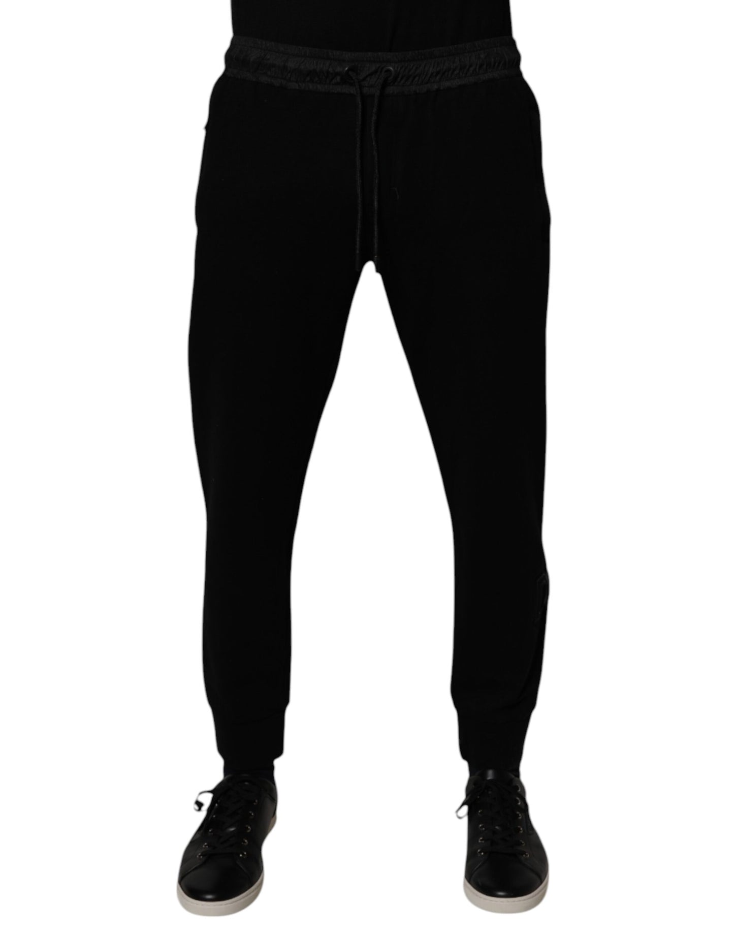 Dolce &amp; Gabbana Schwarze Jogginghose aus Baumwollmischung für Herren