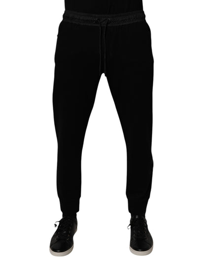 Dolce &amp; Gabbana Schwarze Jogginghose aus Baumwollmischung für Herren