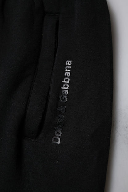 Dolce &amp; Gabbana Schwarze Jogginghose aus Baumwollmischung für Herren