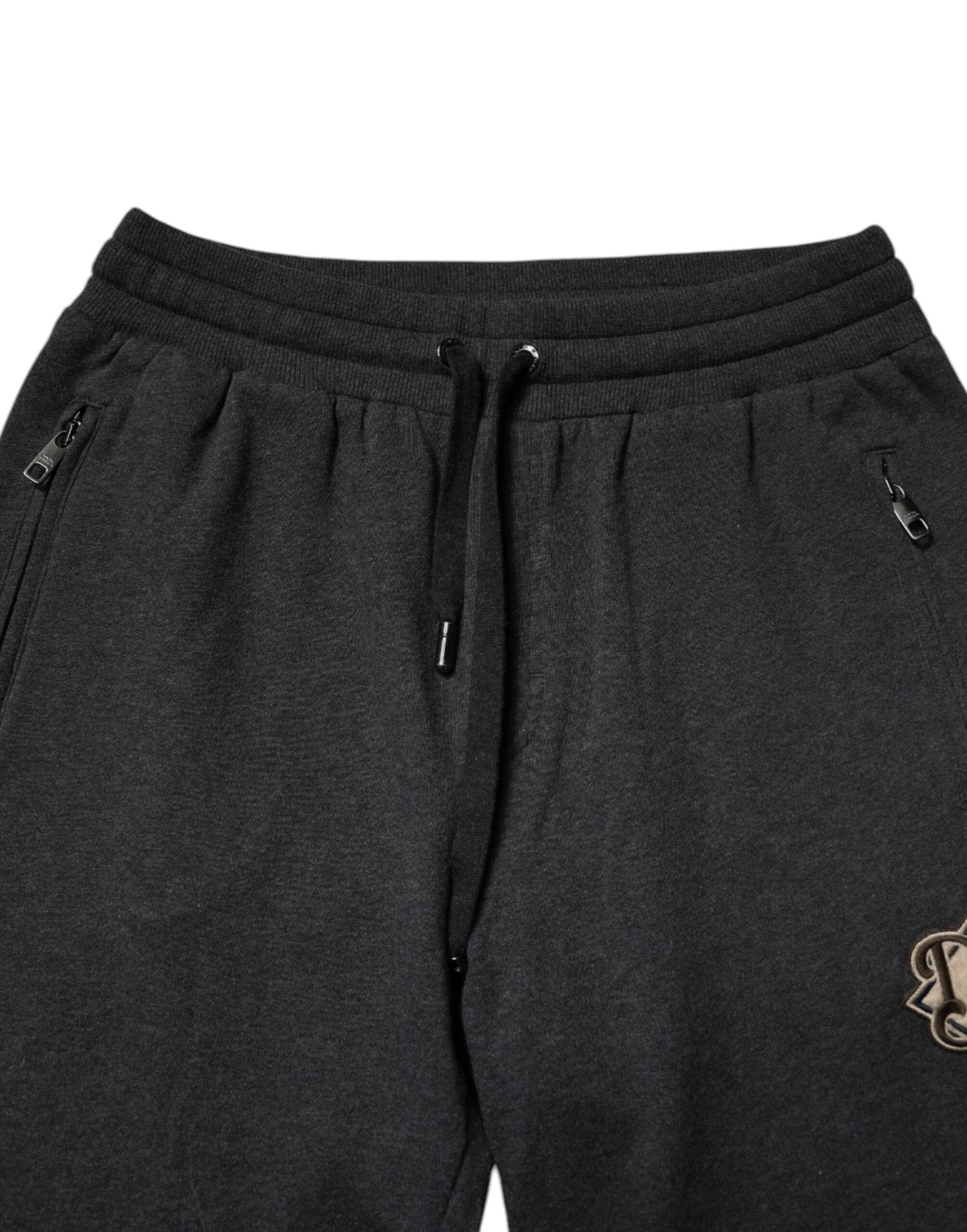 Dolce &amp; Gabbana – Jogginghose aus Baumwolle mit Logo in Dunkelgrau