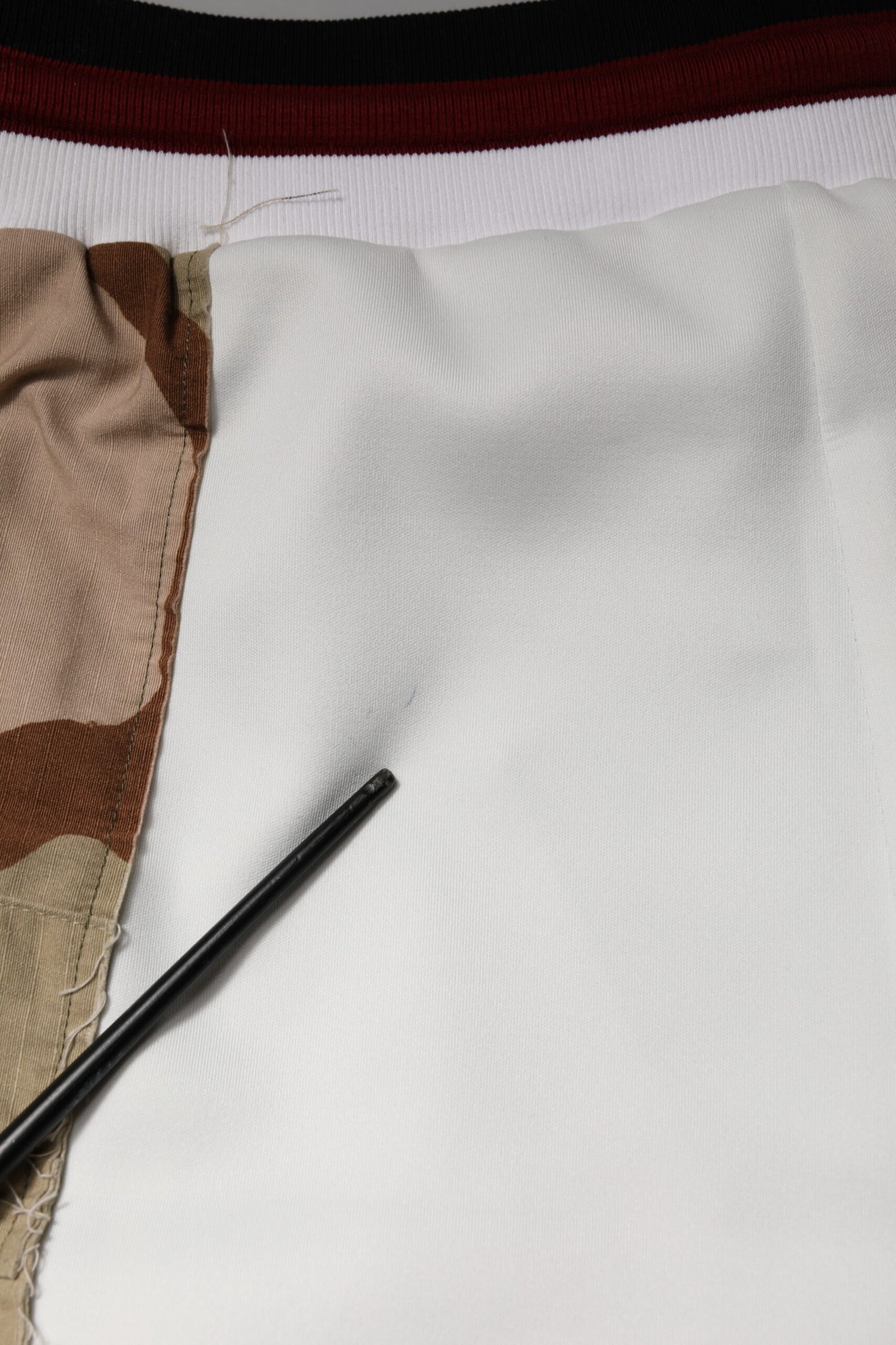 Dolce &amp; Gabbana – Weiße Jogginghose mit Camouflage-Patchwork