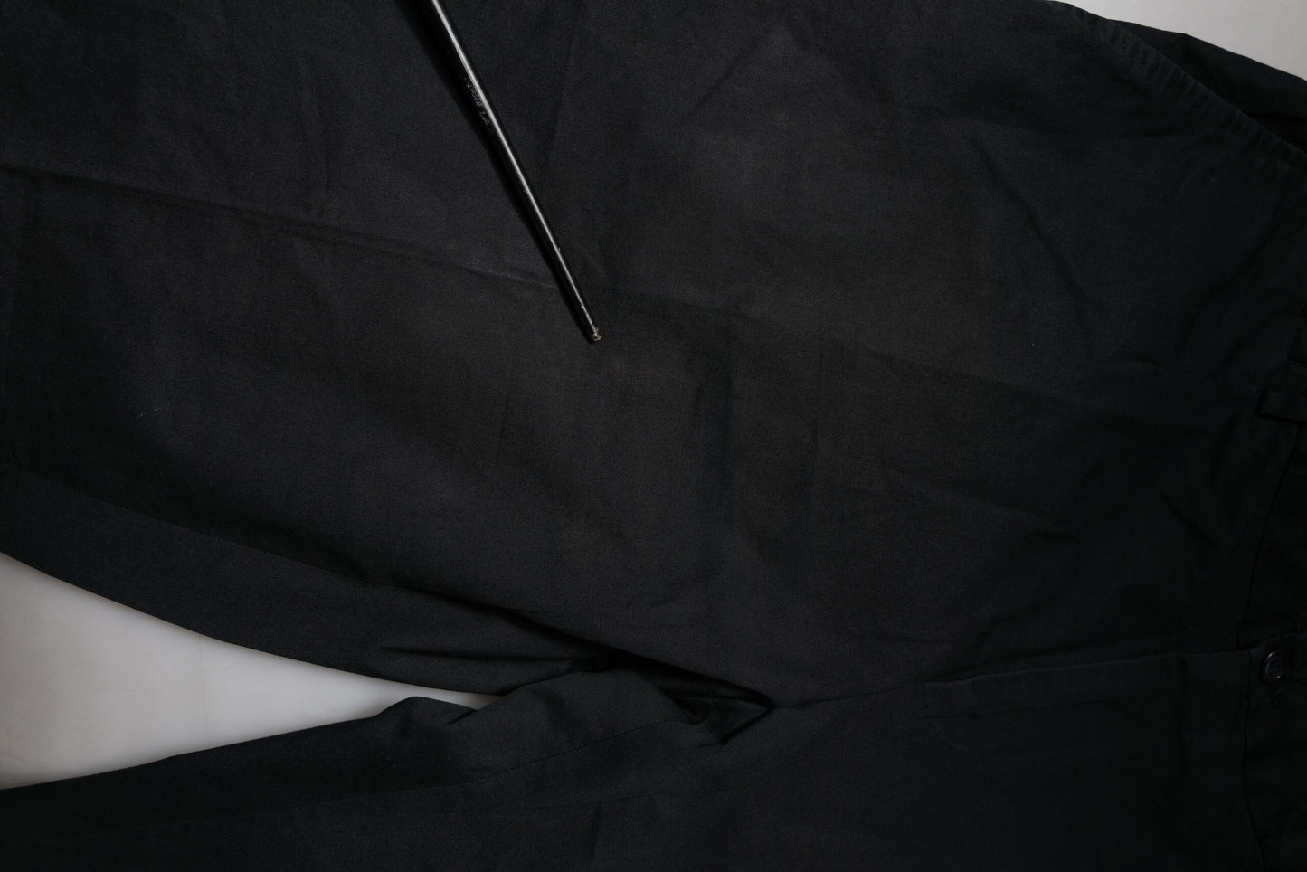 Dolce &amp; Gabbana – Enge, formelle Hose aus schwarzem Baumwollstretch