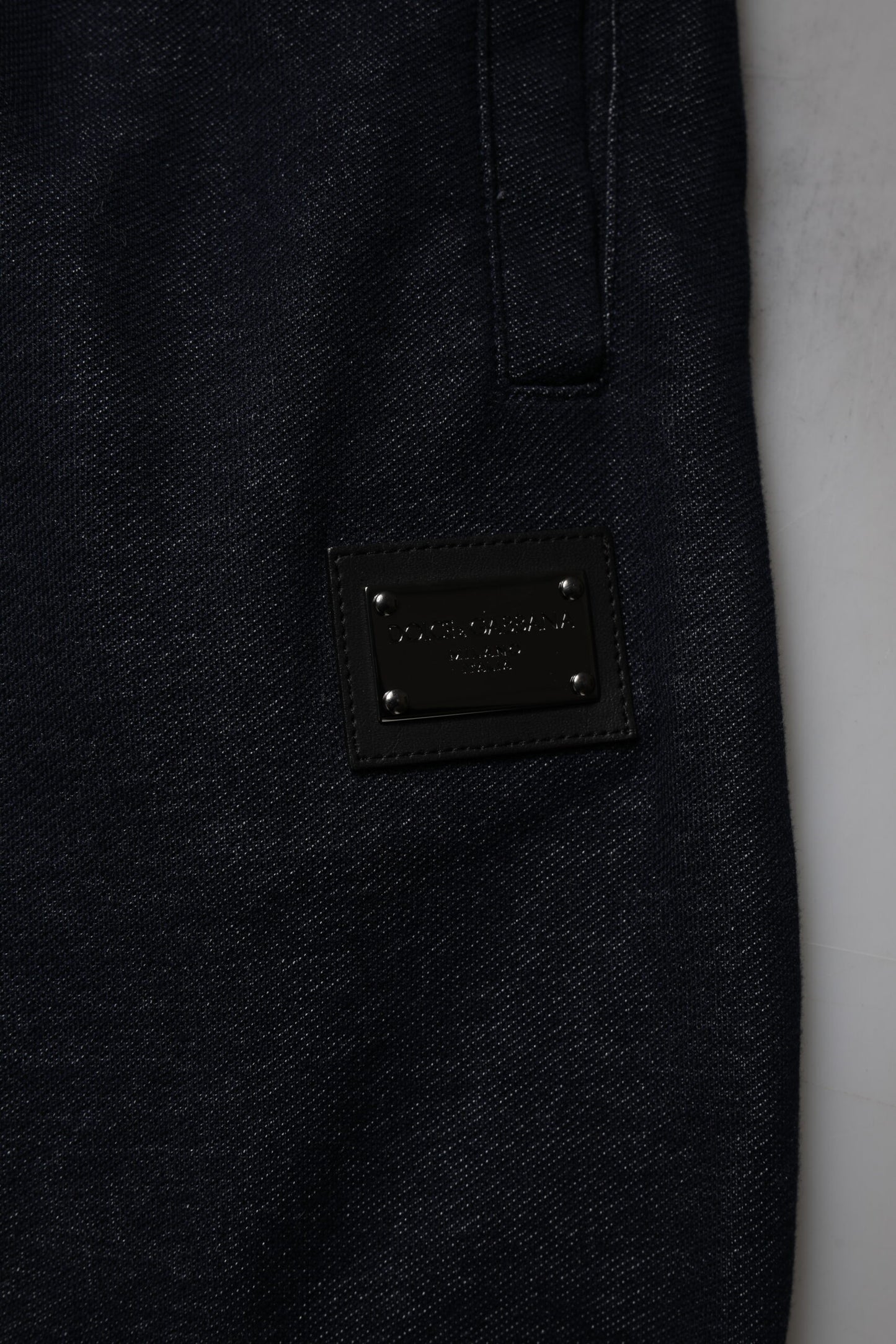 Dolce &amp; Gabbana – Schwarze Jogginghose aus Jacquard-Baumwolle