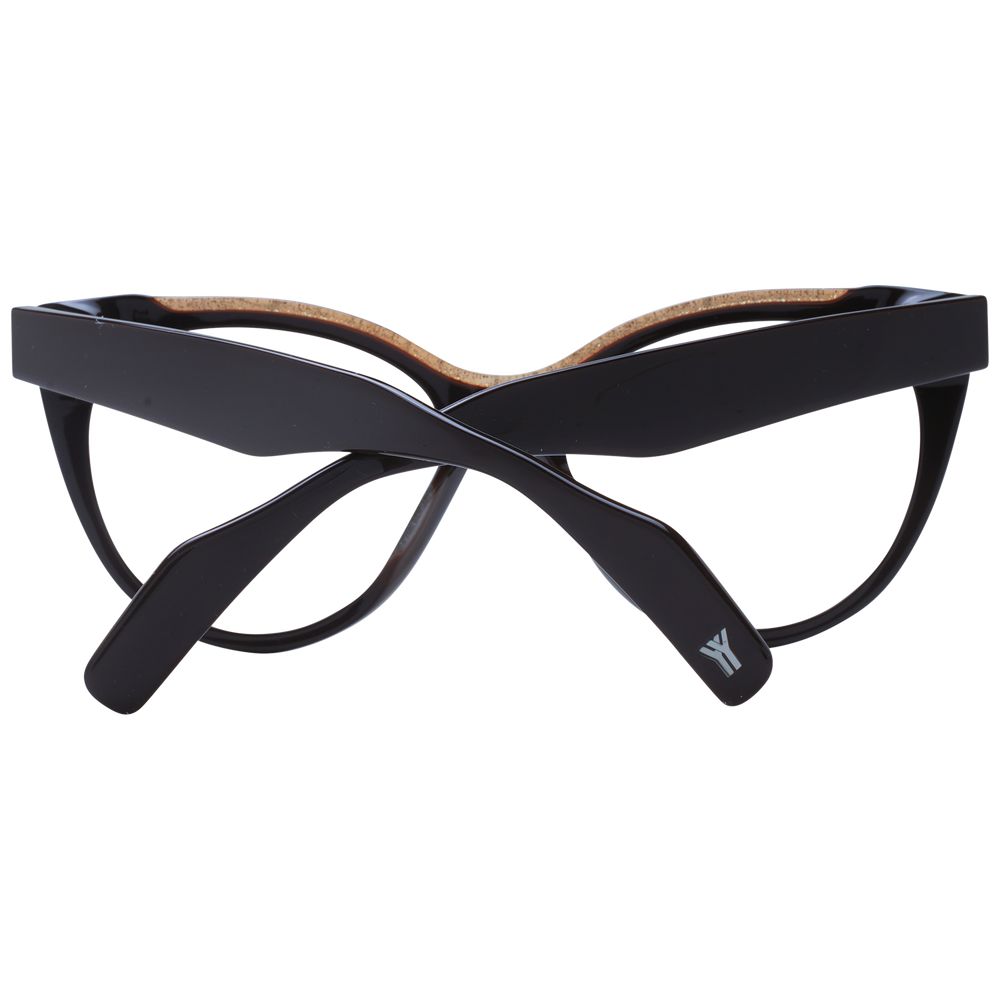 Yohji Yamamoto Braune Damen-Brillenfassung