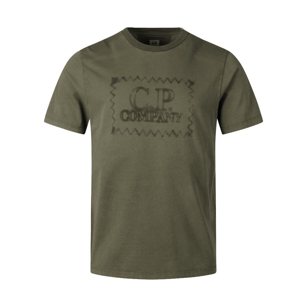 Grünes Baumwoll-T-Shirt von CP Company