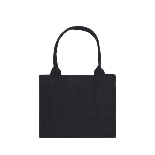 Ganni Schwarze Baumwoll-Schultertasche