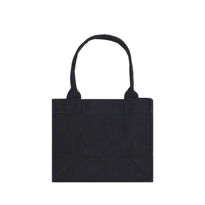 Ganni Schwarze Baumwoll-Schultertasche