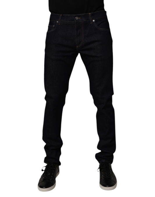 Dolce &amp; Gabbana Schwarze Skinny-Jeans aus Baumwollstretch für Herren
