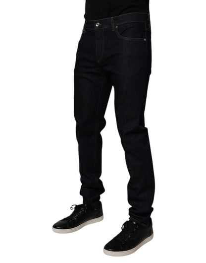 Dolce &amp; Gabbana Schwarze Skinny-Jeans aus Baumwollstretch für Herren