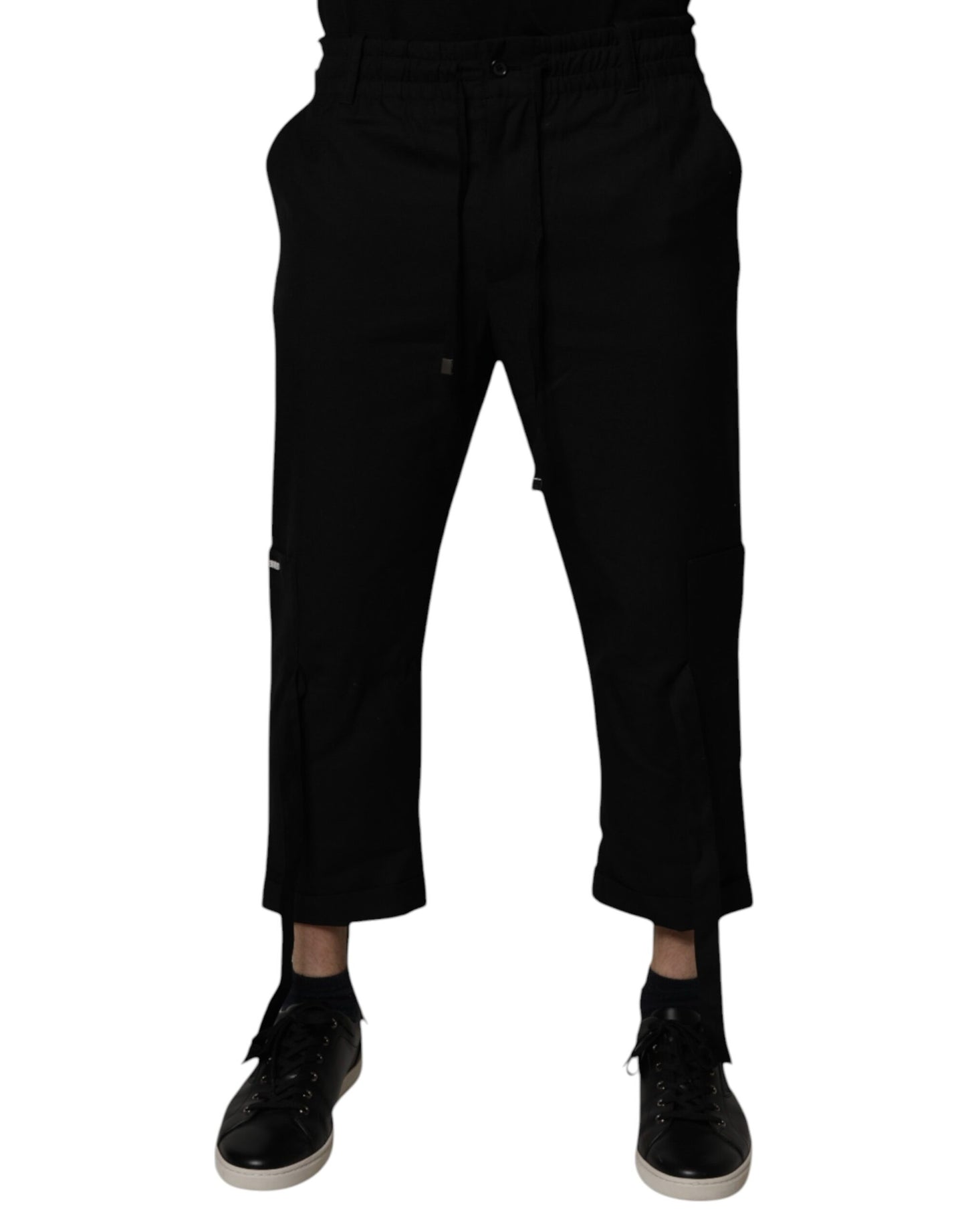 Dolce &amp; Gabbana Schwarze Polyester-Kürzehose für Herren