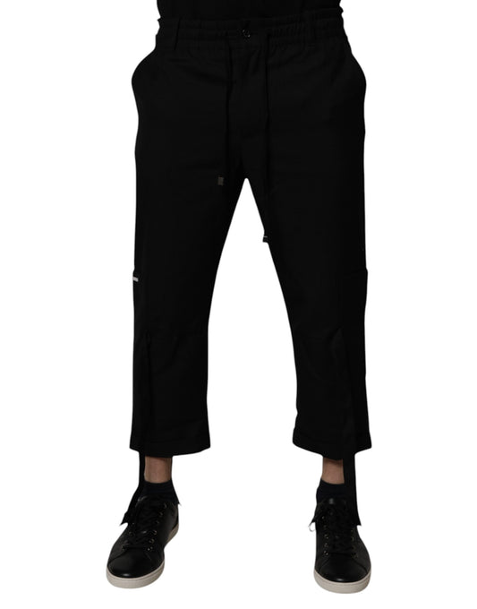 Dolce &amp; Gabbana Schwarze Polyester-Kürzehose für Herren
