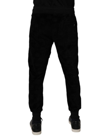 Dolce &amp; Gabbana Schwarze Jogginghose aus Baumwolle für Herren