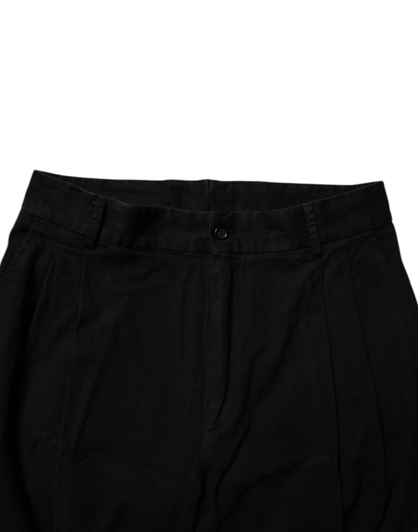 Dolce &amp; Gabbana Schwarze Skinny-Hose aus Baumwollstretch