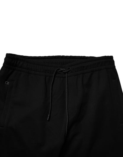 Dolce &amp; Gabbana – Schwarze Jogginghose aus Baumwollmischung