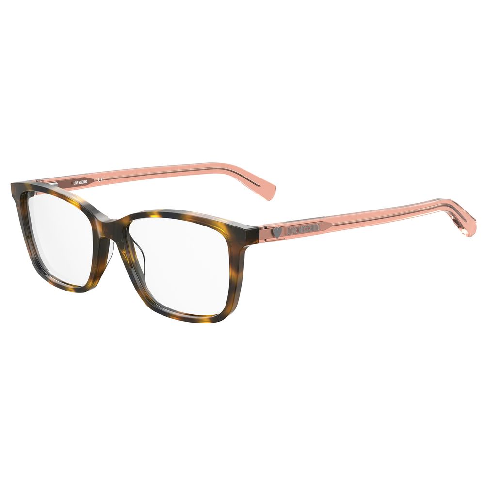 Love Moschino Braune Acetat-Brille (Gestell)