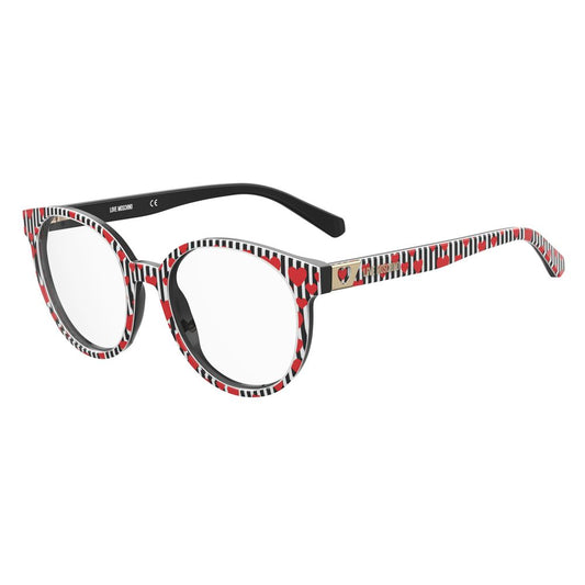 Love Moschino Schwarze Acetat-Brille (Gestell)