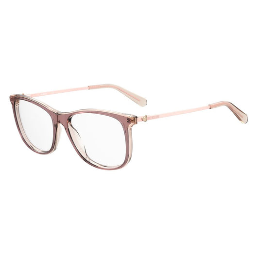 Love Moschino Pinkfarbene Acetat-Brille (Gestell)