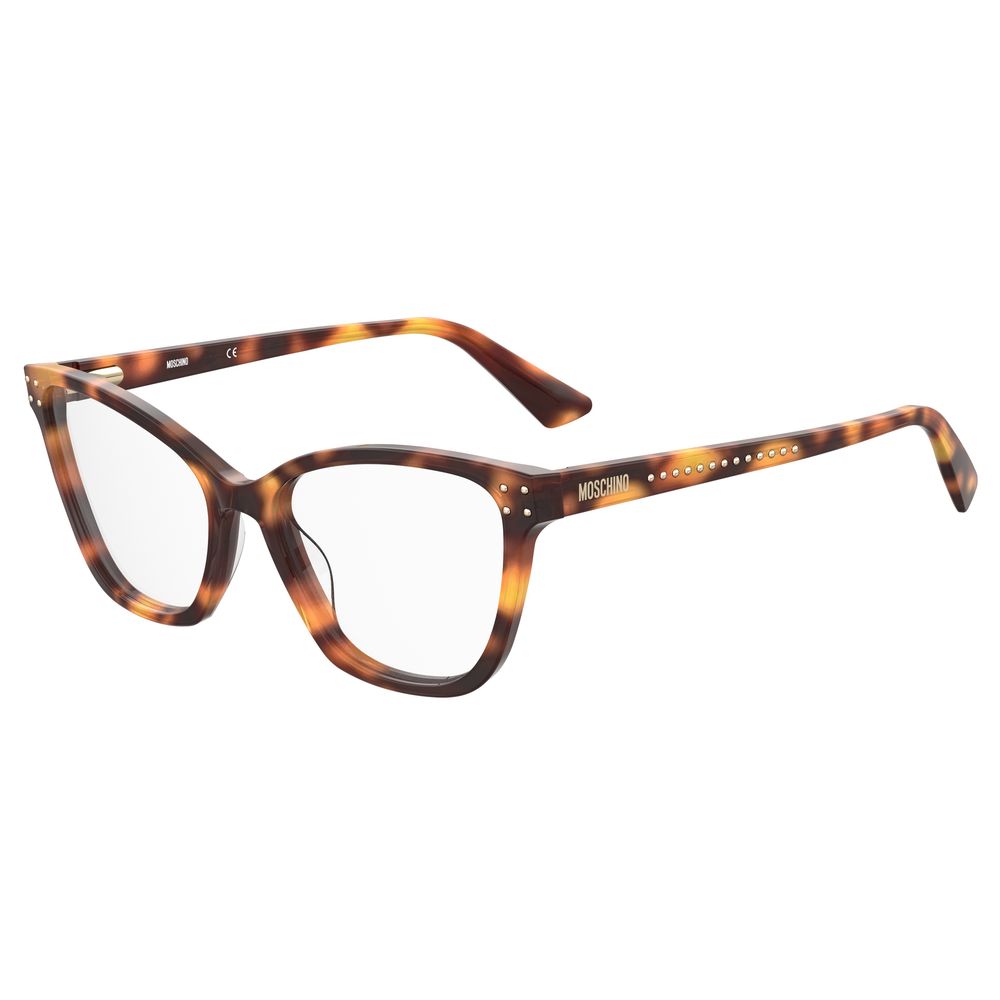 Moschino Braune Acetat-Brille (Gestell)