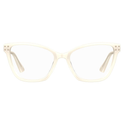 Moschino Brille aus Acetat in Creme (Gestell)