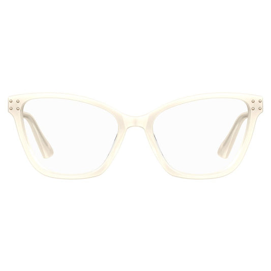 Moschino Brille aus Acetat in Creme (Gestell)