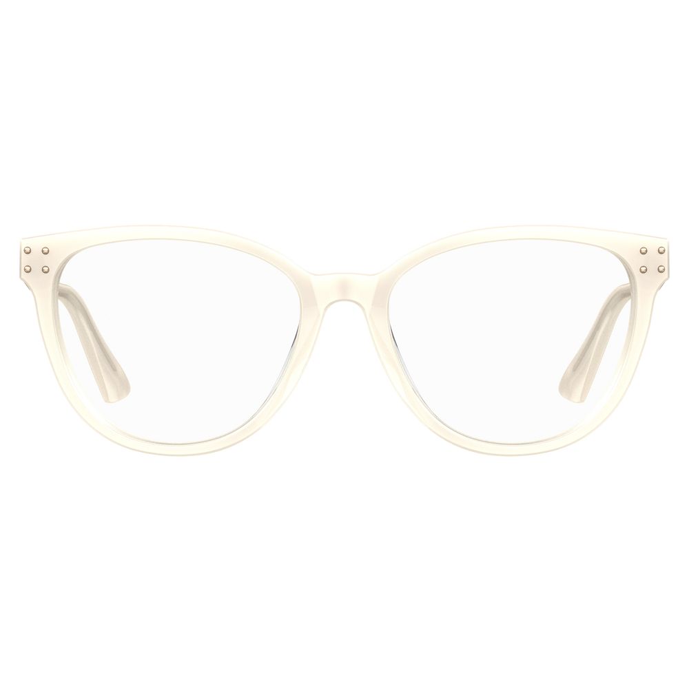 Moschino Brille aus Acetat in Creme (Gestell)