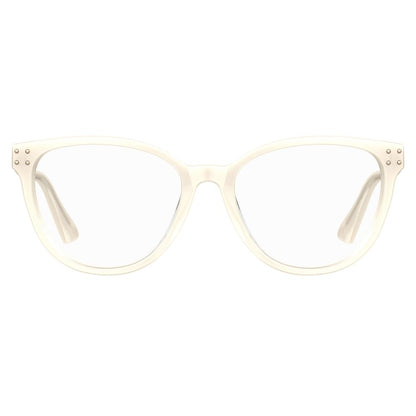 Moschino Brille aus Acetat in Creme (Gestell)