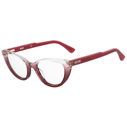Moschino Rote Acetat-Brille (Gestell)