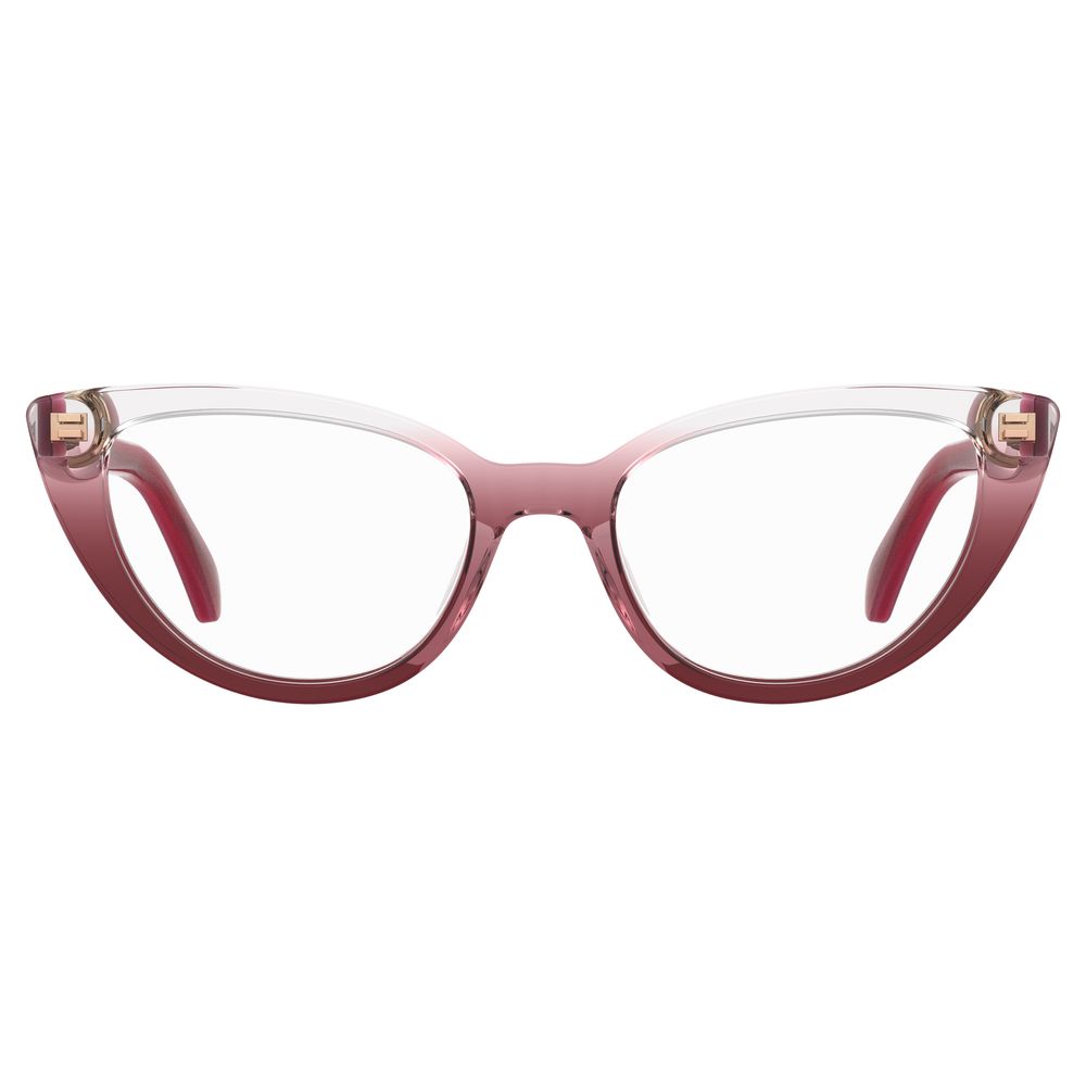 Moschino Rote Acetat-Brille (Gestell)