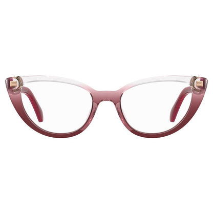 Moschino Rote Acetat-Brille (Gestell)