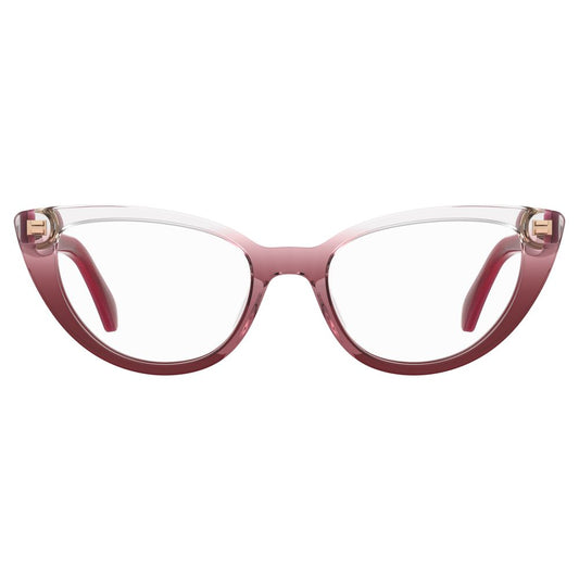 Moschino Rote Acetat-Brille (Gestell)